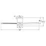5_52" Modern Forms Axis Bronze 3500K LED Hugger Smart Ceiling Fan more views