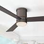 52" Modern Forms Axis Bronze Hugger Wet LED Smart Ceiling Fan