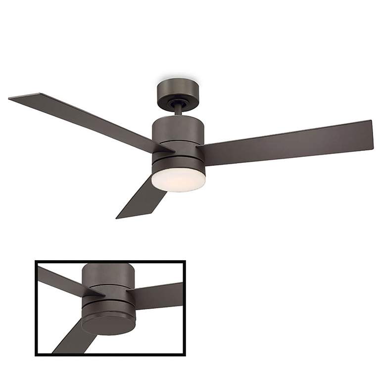 Image 2 52" Modern Forms Axis Bronze LED Smart Ceiling Fan more views
