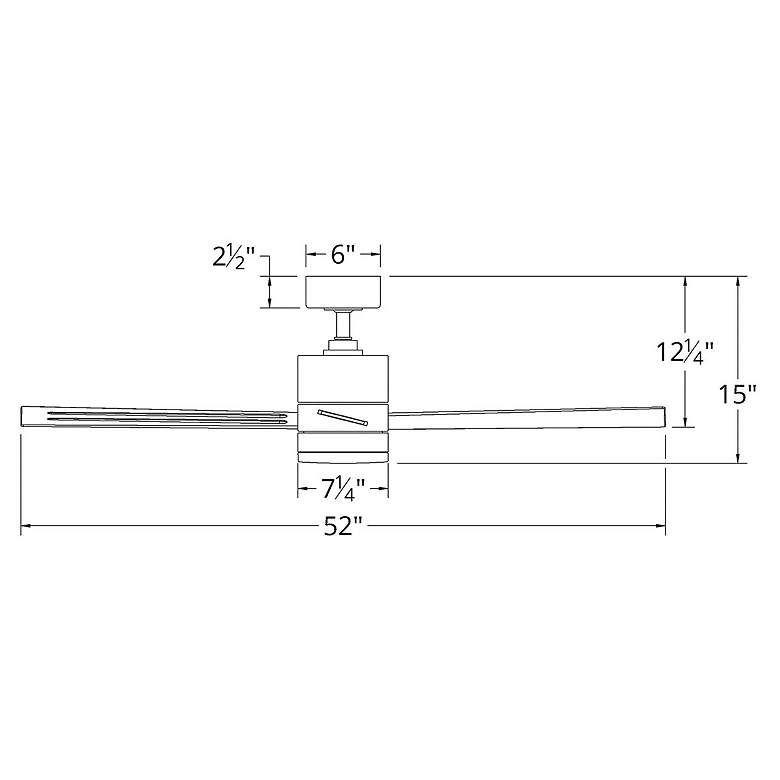 Image 6 52" Modern Forms Axis Bronze LED Smart Ceiling Fan more views
