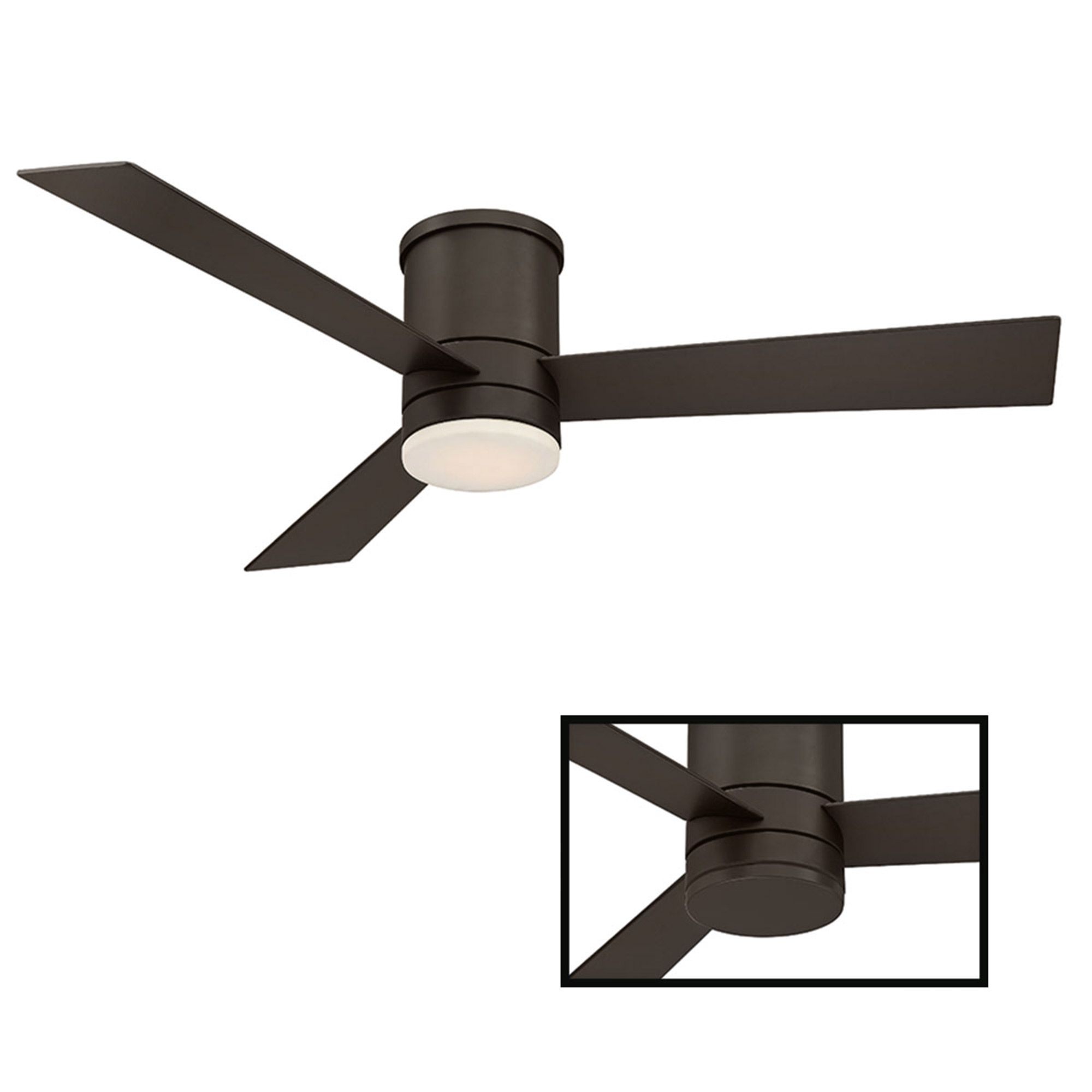 Image 2 52" Modern Forms Axis Bronze LED Smart Indoor/Outdoor Ceiling Fan more views