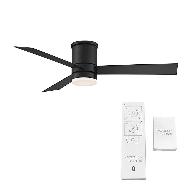 Image 5 52" Modern Forms Axis Flush Black LED Smart Ceiling Fan more views