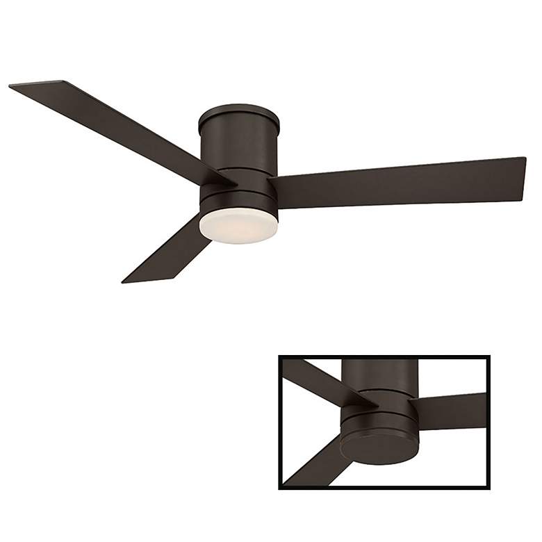 Image 2 52" Modern Forms Axis Flush Bronze 2700K LED Smart Ceiling Fan more views