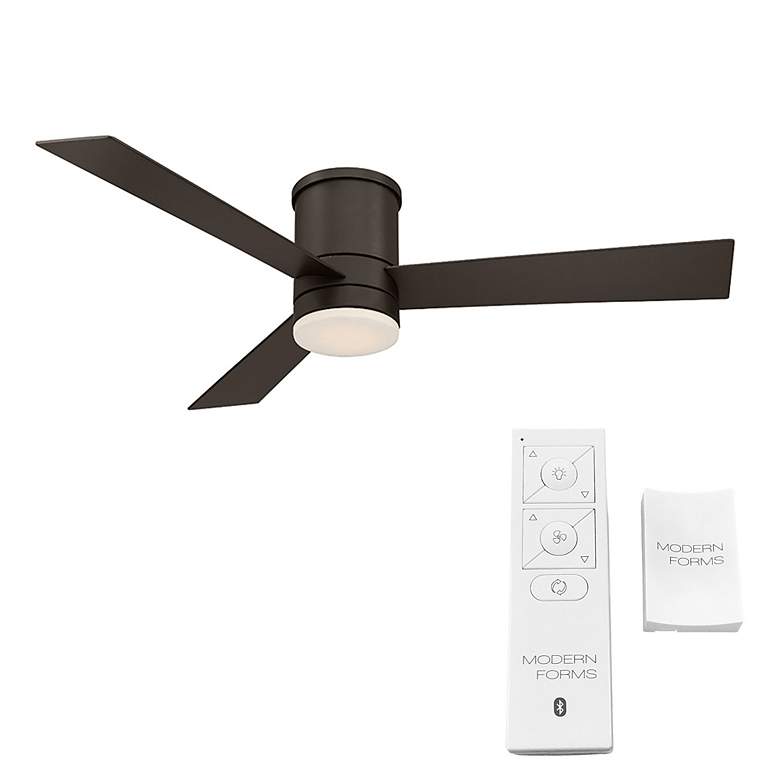 Image 6 52" Modern Forms Axis Flush Bronze 2700K LED Smart Ceiling Fan more views