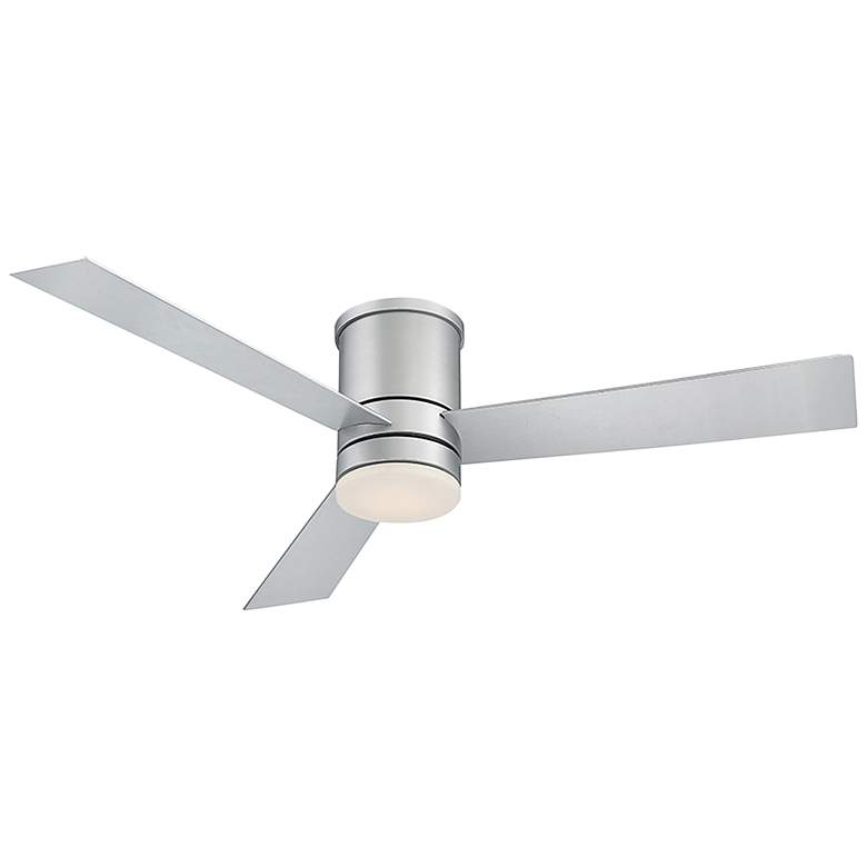 Image 1 52" Modern Forms Axis Flush Titanium 3500K LED Smart Ceiling Fan
