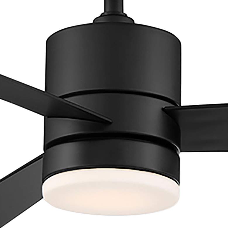 Image 2 52" Modern Forms Axis Matte Black 2700K LED Wet Rated Smart Fan more views