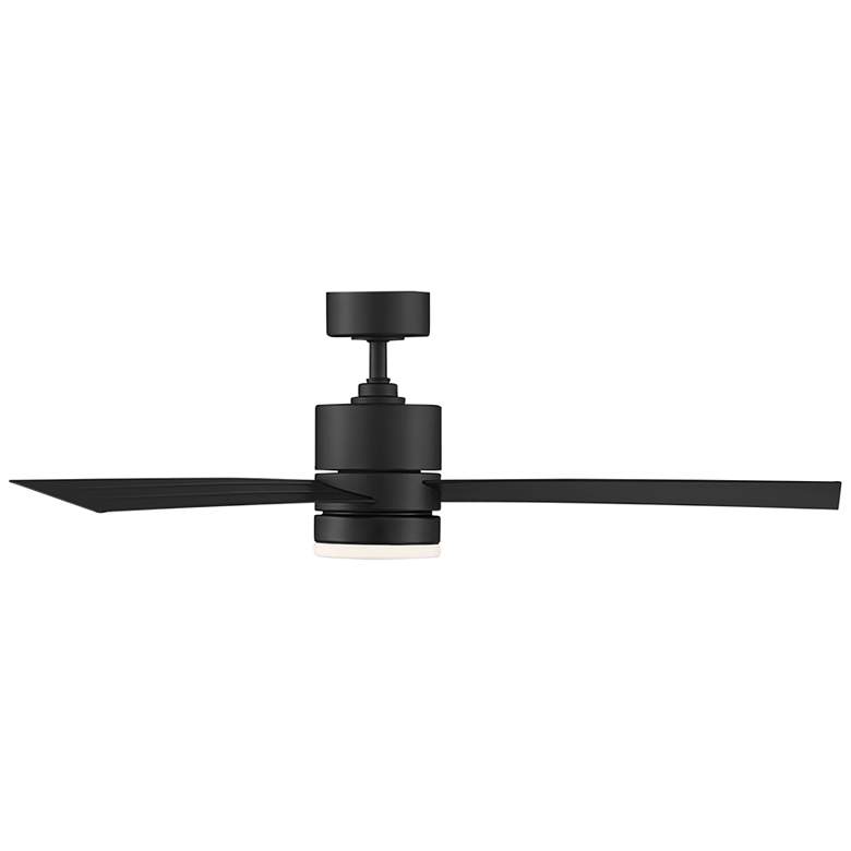 Image 7 52" Modern Forms Axis Matte Black 2700K LED Wet Rated Smart Fan more views