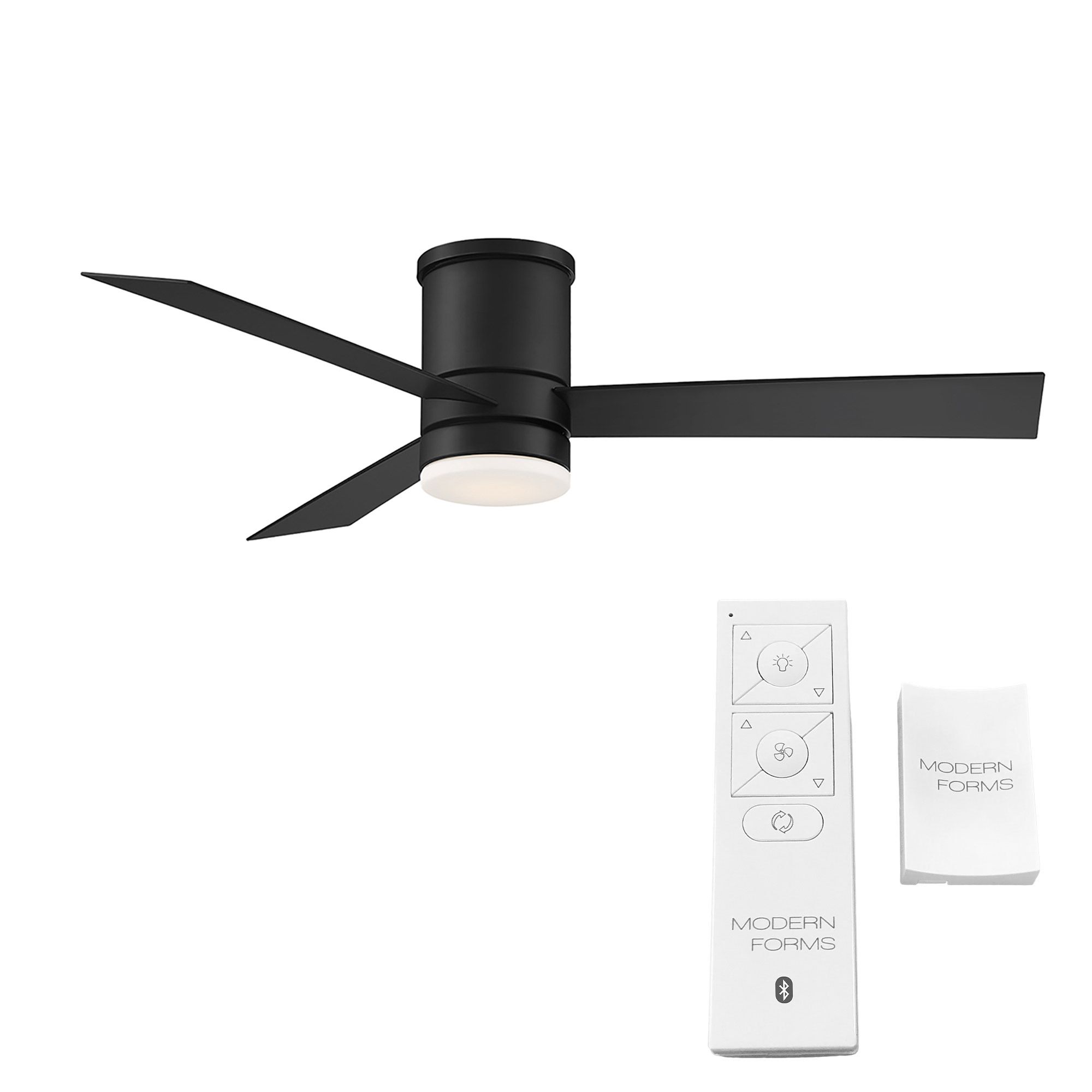 52" Modern Forms Axis Matte Black LED Smart Ceiling Fan