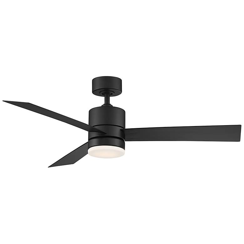 Image 1 52 inch Modern Forms Axis Matte Black LED Smart Indoor/Outdoor Ceiling Fan