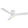 52" Modern Forms Axis Matte White 2700K LED Hugger Smart Ceiling Fan
