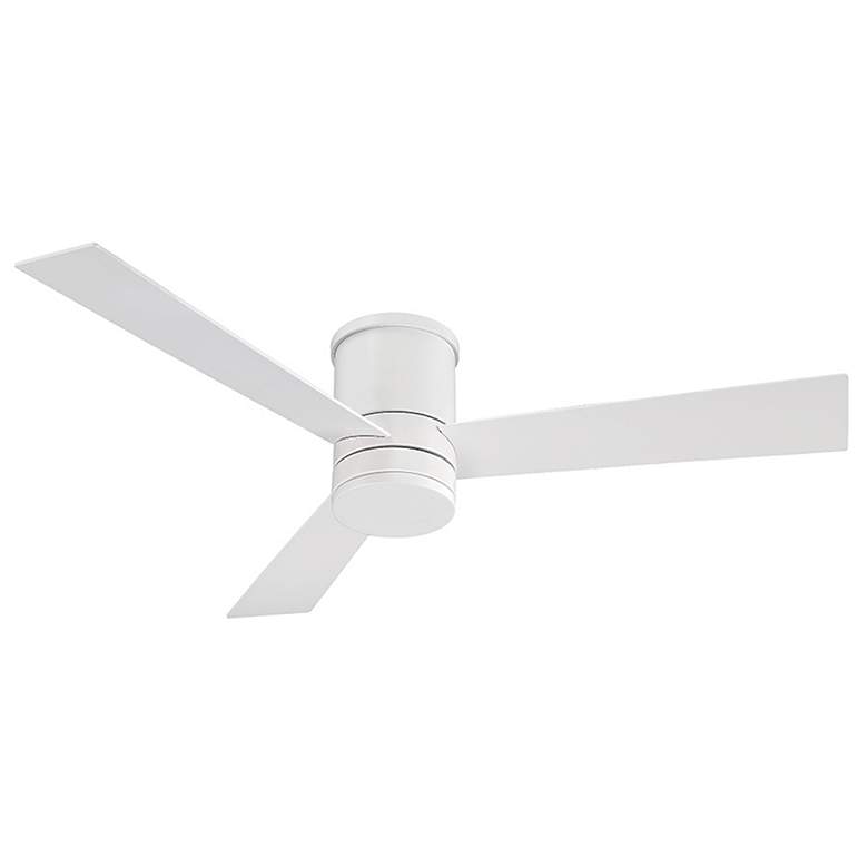 Image 3 52" Modern Forms Axis Matte White 2700K LED Hugger Smart Ceiling Fan more views