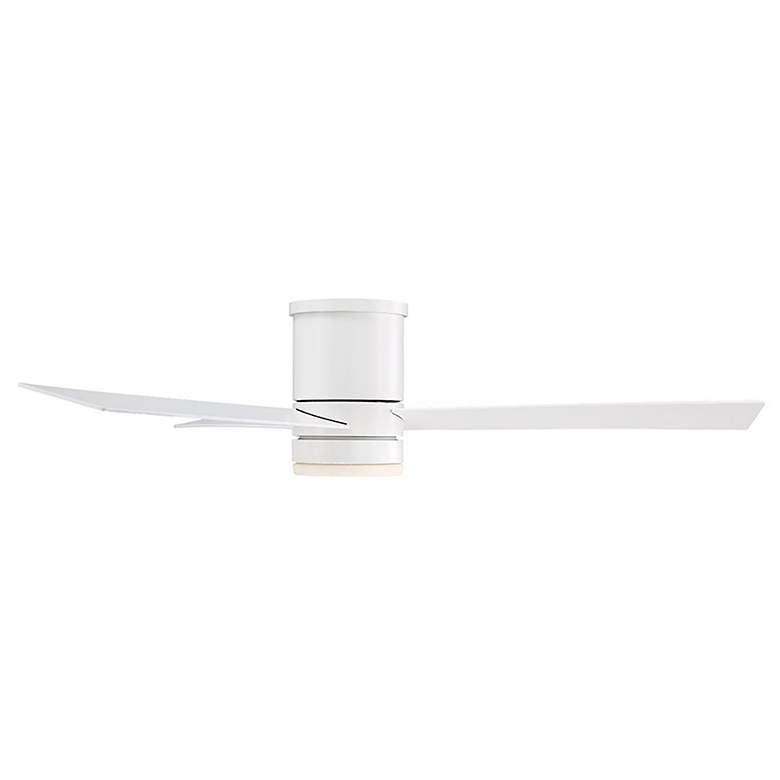 Image 4 52" Modern Forms Axis Matte White 2700K LED Hugger Smart Ceiling Fan more views