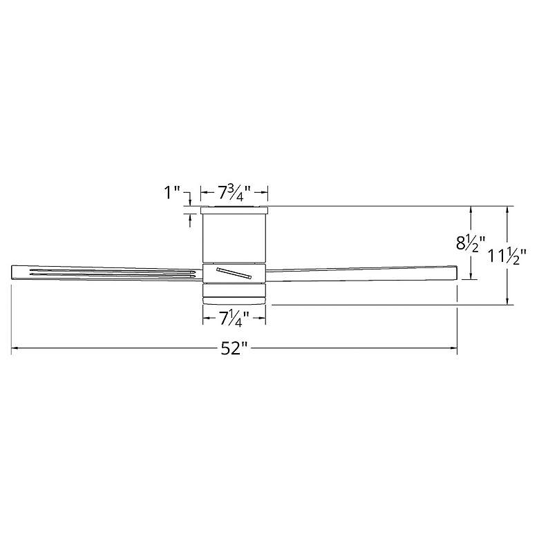 Image 5 52" Modern Forms Axis Matte White 2700K LED Hugger Smart Ceiling Fan more views