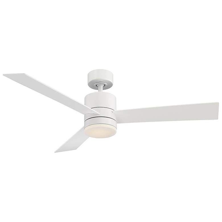 Image 1 52 inch Modern Forms Axis Matte White 2700K LED Smart Ceiling Fan