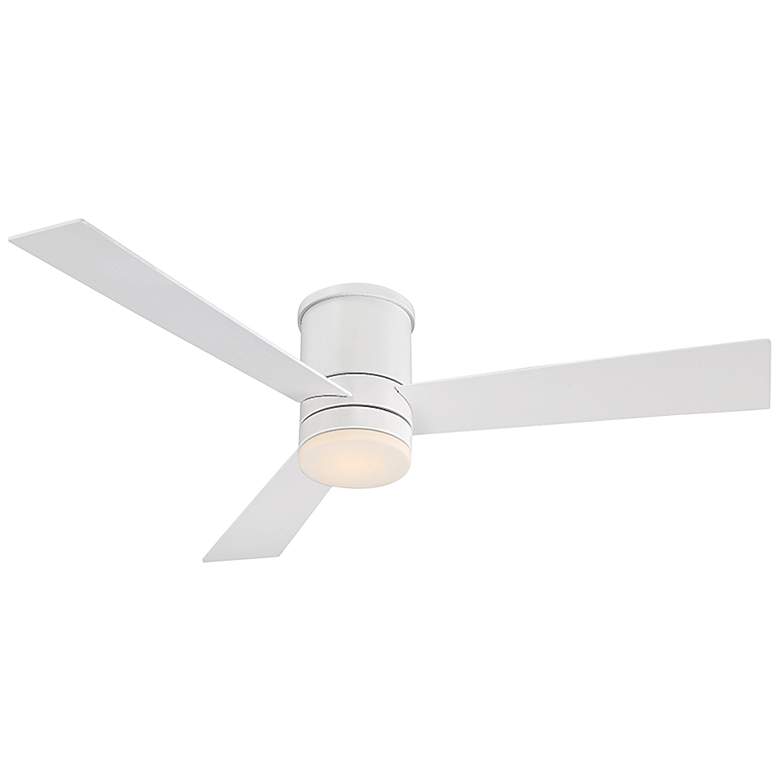 Image 1 52 inch Modern Forms Axis Matte White 3500K LED Smart Ceiling Fan