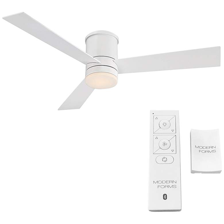 Image 6 52" Modern Forms Axis Matte White 3500K LED Smart Ceiling Fan more views
