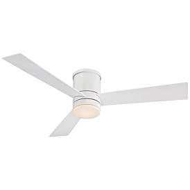 Image2 of 52" Modern Forms Axis Matte White Hugger Wet LED Smart Ceiling Fan