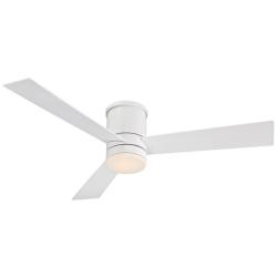 52&quot; Modern Forms Axis Matte White Hugger Wet LED Smart Ceiling Fan