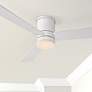 52" Modern Forms Axis Matte White Hugger Wet LED Smart Ceiling Fan