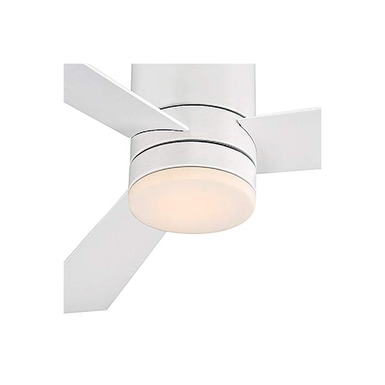 Image 3 52 inch Modern Forms Axis Matte White Hugger Wet LED Smart Ceiling Fan more views