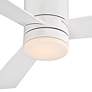 52" Modern Forms Axis Matte White Hugger Wet LED Smart Ceiling Fan