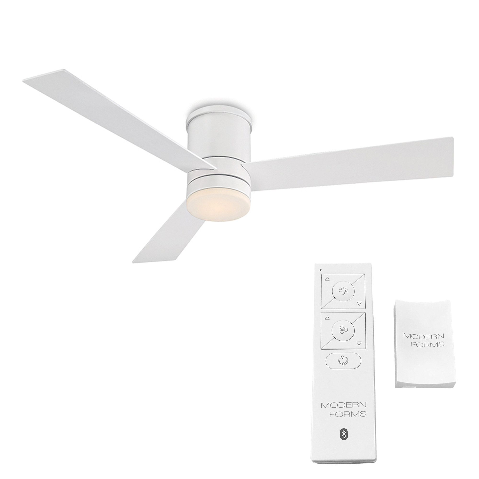 Image 6 52" Modern Forms Axis Matte White LED Smart Indoor/Outdoor Ceiling Fan more views