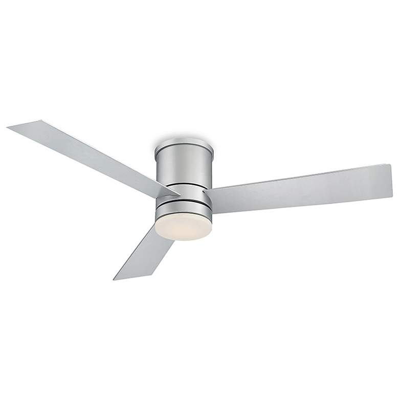 52" Modern Forms Axis Silver Hugger Wet LED Smart Ceiling Fan 59H51