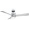 52" Modern Forms Axis Silver Wet Rated 3000K LED Smart Ceiling Fan