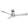 52" Modern Forms Axis Silver Wet Rated 3000K LED Smart Ceiling Fan