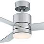 52" Modern Forms Axis Silver Wet Rated LED Smart Ceiling Fan