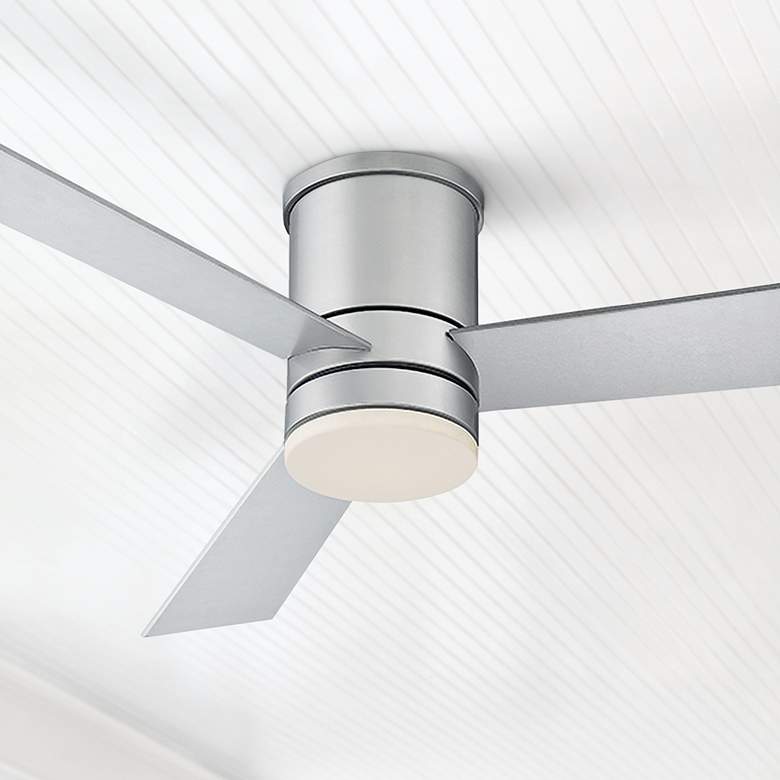 Image 1 52 inch Modern Forms Axis Titanium Hugger Wet LED Smart Ceiling Fan