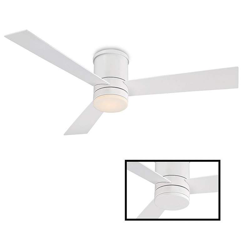 Image 2 52" Modern Forms Axis White LED Smart Hugger Ceiling Fan more views