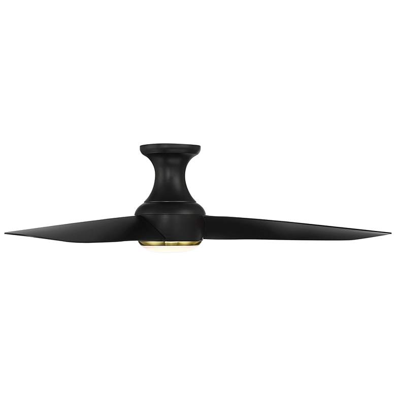 52&quot; Modern Forms Corona Black Brass LED Hugger Fan with Remote more views
