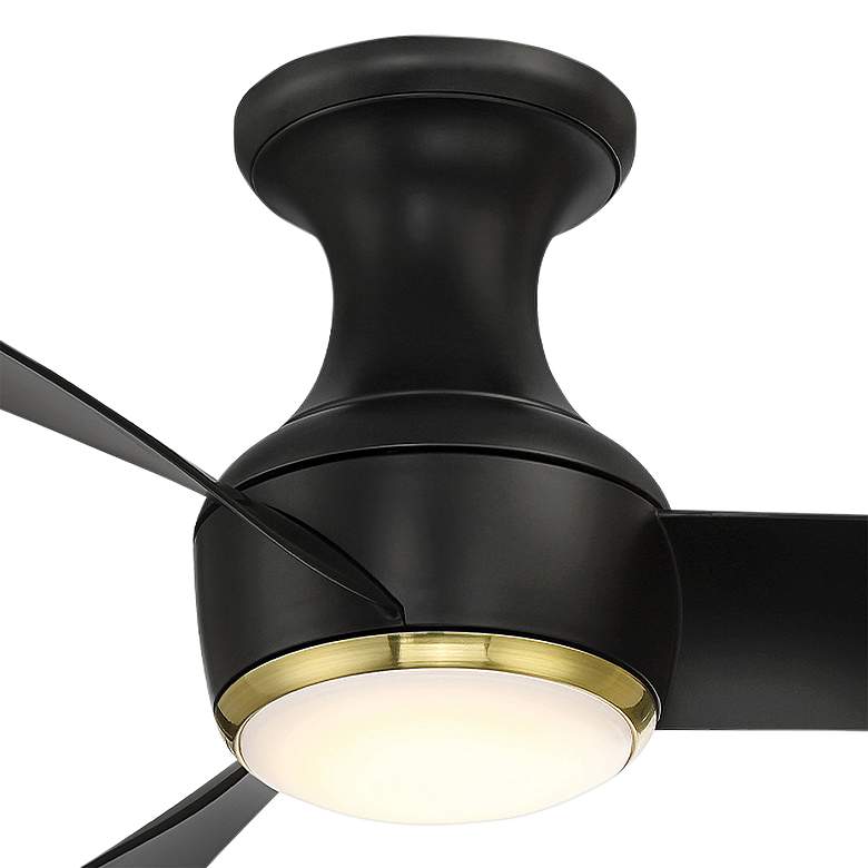 Image 2 52" Modern Forms Corona Black Brass LED Smart Hugger Fan more views