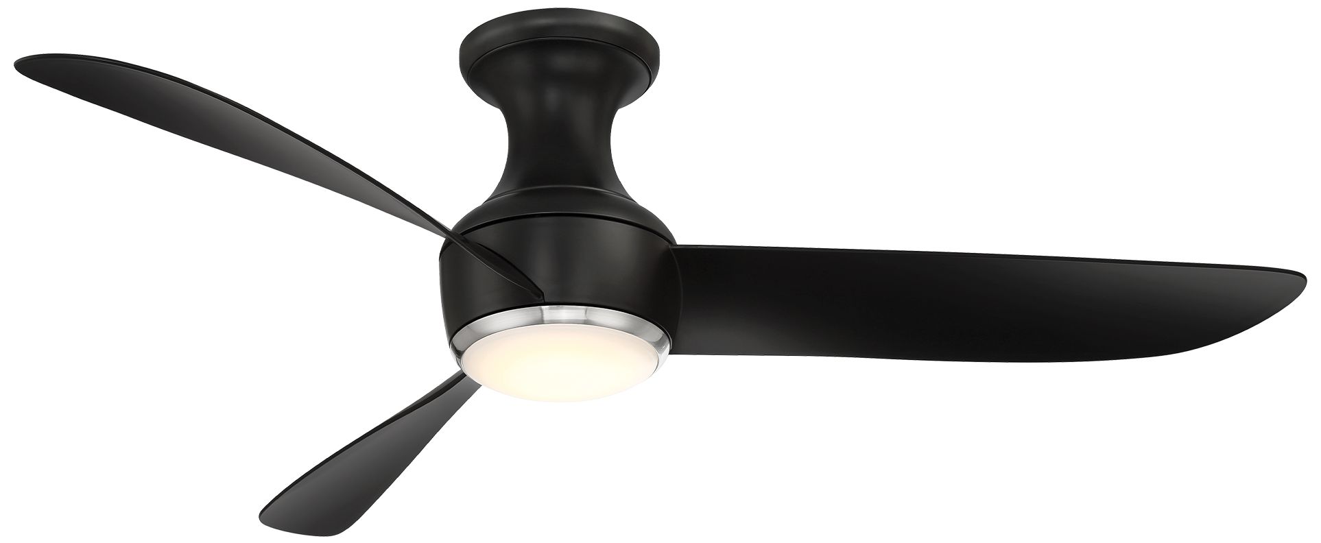 52" Modern Forms Corona Black Nickel Wet LED Smart Hugger Fan Made to