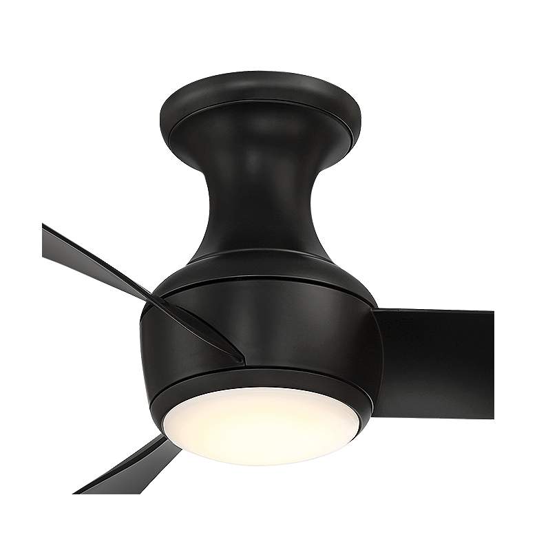 Image 2 52" Modern Forms Corona Matte Black 3500K LED Smart Indoor-Outdoor Fan more views