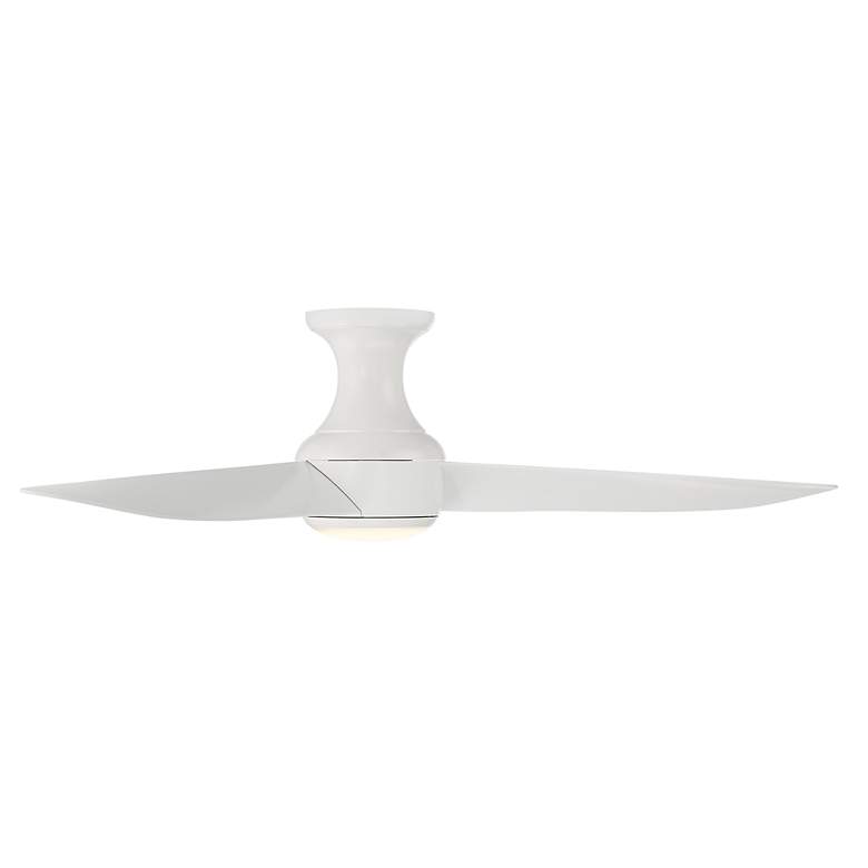 Image 2 52" Modern Forms Corona Matte White 2700K LED Ceiling Fan more views