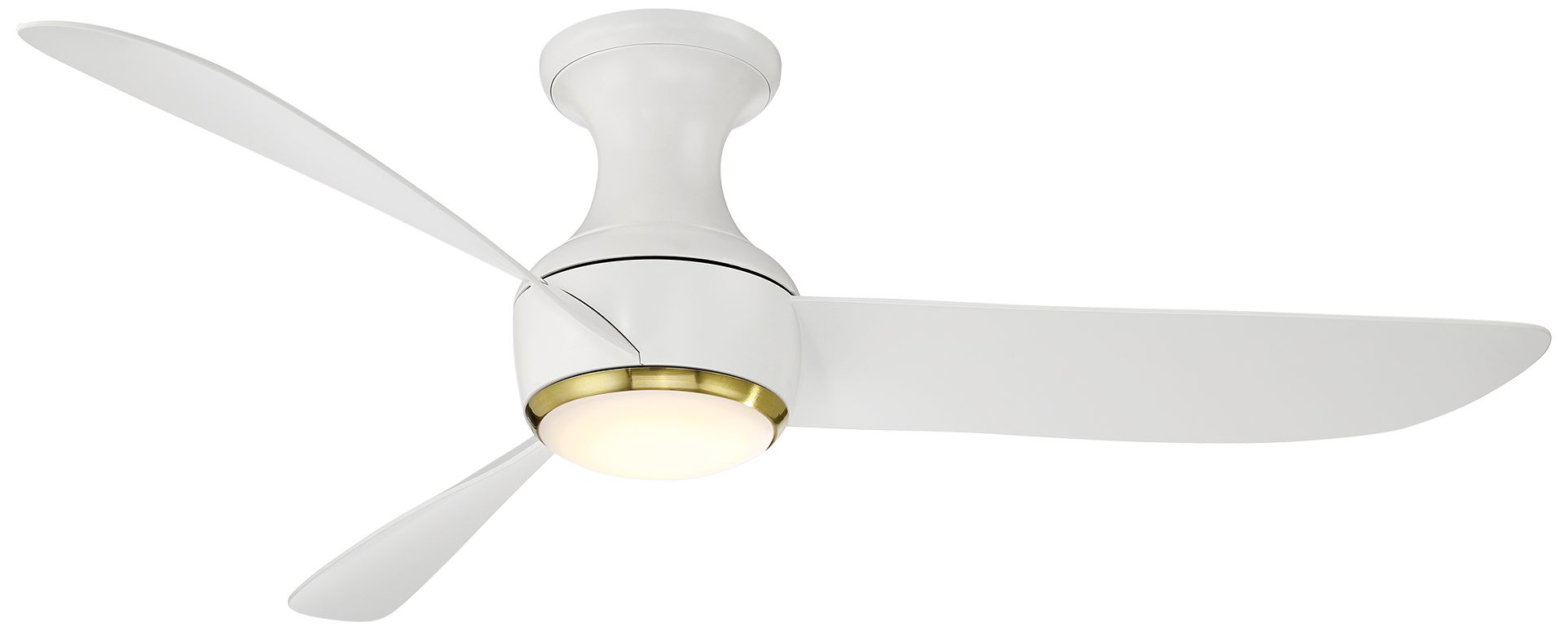 Image 2 52" Modern Forms Corona Matte White LED Smart Ceiling Fan - Made to Or