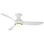 2_52" Modern Forms Corona Matte White LED Smart Ceiling Fan