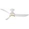 52" Modern Forms Corona Matte White LED Smart Ceiling Fan