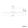 5_52" Modern Forms Corona Matte White LED Smart Ceiling Fan more views