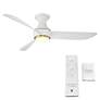6_52" Modern Forms Corona Matte White LED Smart Ceiling Fan more views