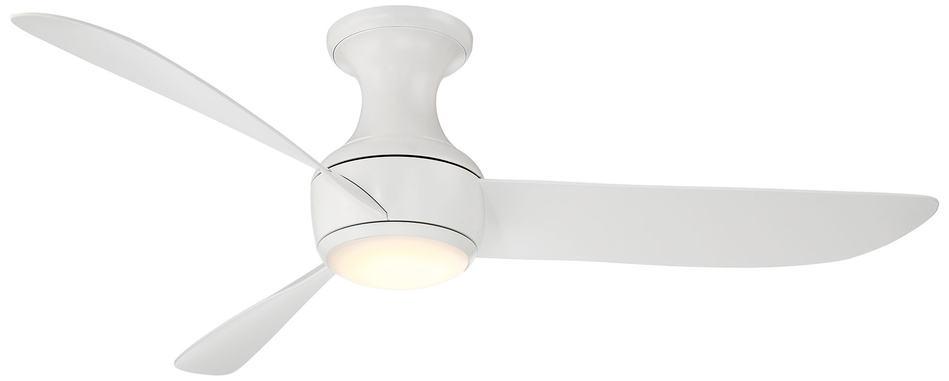 52" Modern Forms Corona Matte White LED Smart Hugger Fan Made to Order