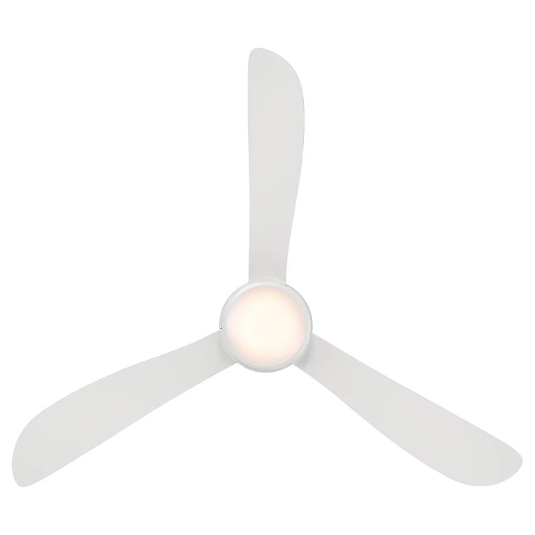 Image 4 52" Modern Forms Corona Wet Rated Matte White LED Smart Hugger Fan more views