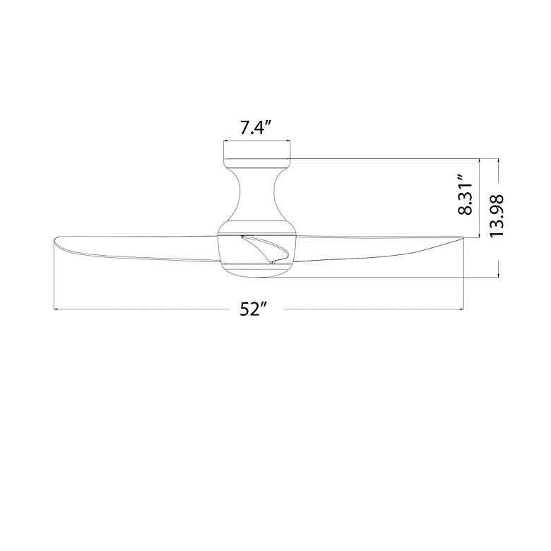 Image 6 52 inch Modern Forms Corona Wet Rated Matte White LED Smart Hugger Fan more views