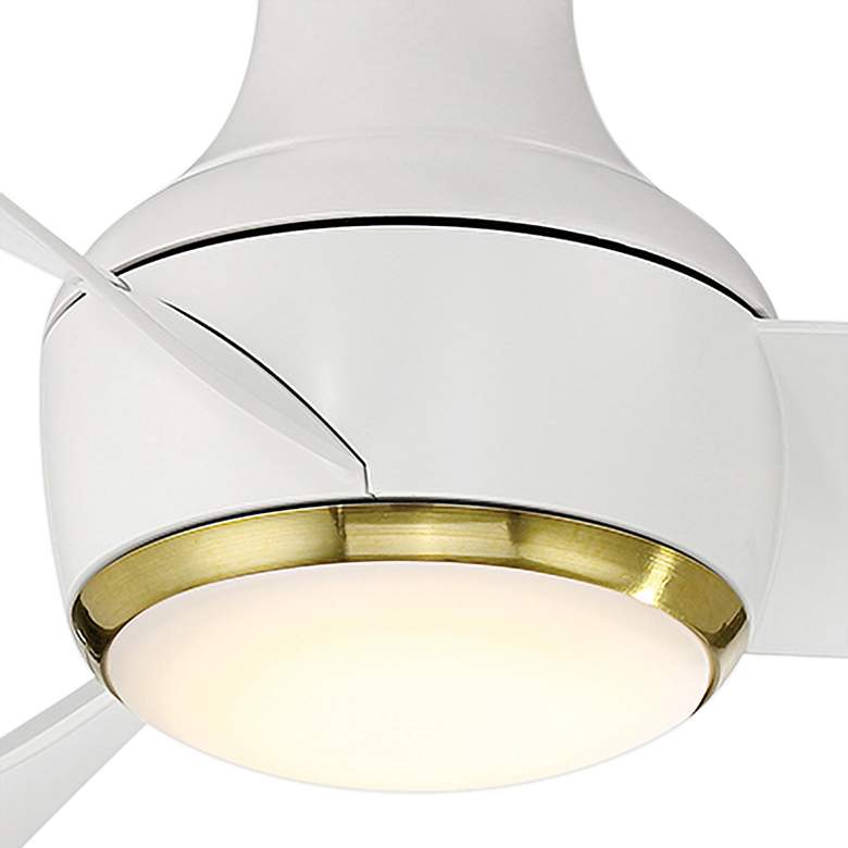 Image 3 52 inch Modern Forms Corona White-Brass 3500K LED Smart Indoor-Outdoor Fan more views