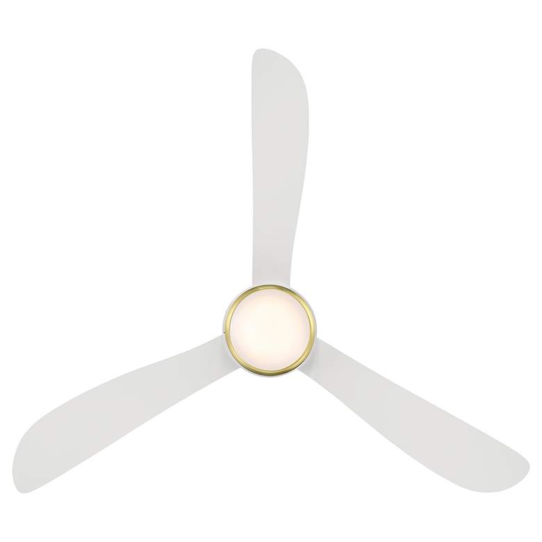 Image 6 52 inch Modern Forms Corona White-Brass 3500K LED Smart Indoor-Outdoor Fan more views