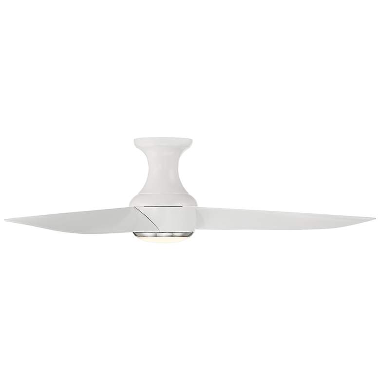 Image 2 52" Modern Forms Corona White Nickel LED Smart Hugger Fan more views