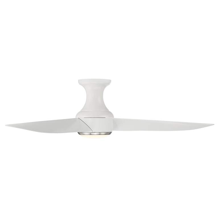 Image 4 52 inch Modern Forms Corona White Nickel LED Smart Hugger Fan more views