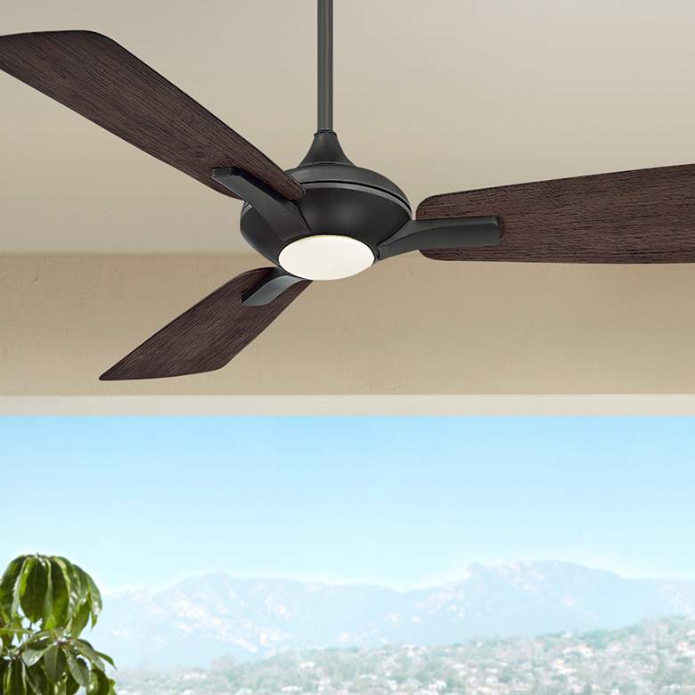 Image 1 52" Modern Forms Mykonos Bronze LED Wet Location Smart Ceiling Fan